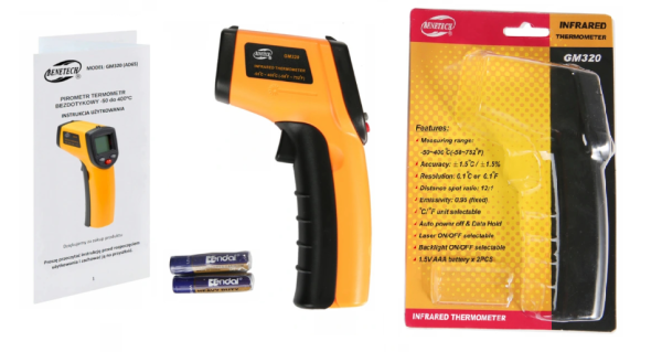 PIROMETR GM320 -50°C~400°C
