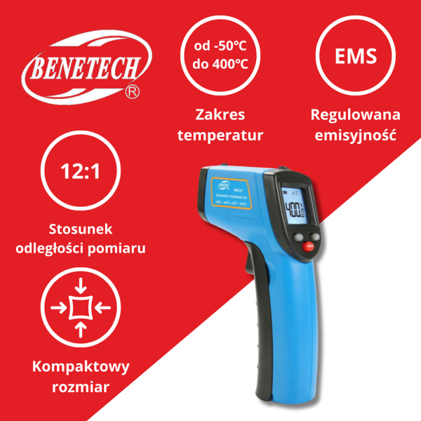 PIROMETR GM321 -50°C~400°C