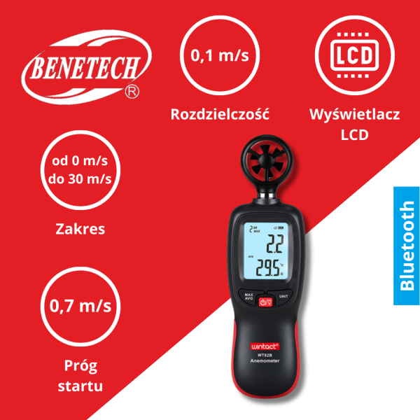 ANEMOMETR WT82B BLUETOOTH