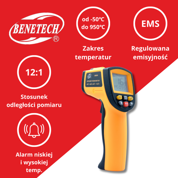 PIROMETR GM900 -50°C~950°C