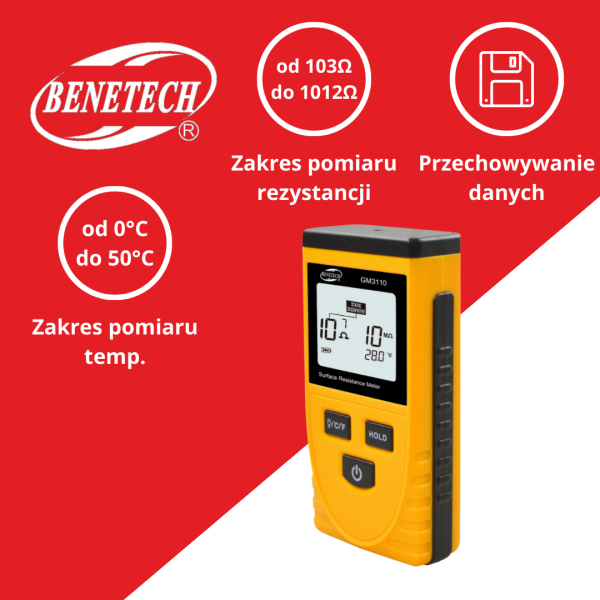 TESTER REZYSTANCJI POWIERZCHNIOWEJ GM3110