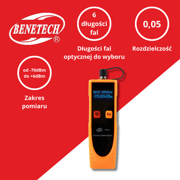 MIERNIK MOCY OPTYCZNEJ GM65