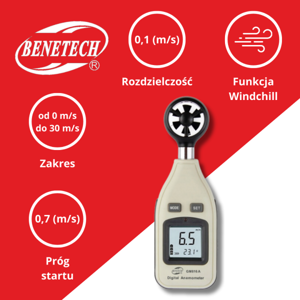 ANEMOMETR GM816A