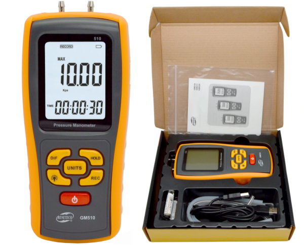 MANOMETR RÓZNICOWY GM510