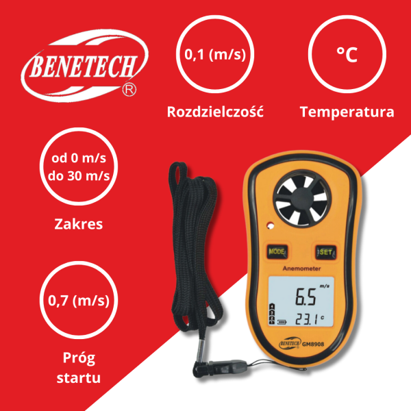 ANEMOMETR GM8908