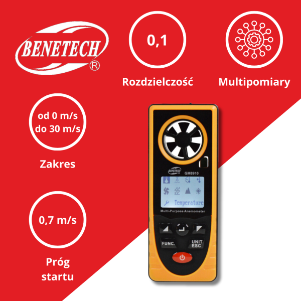ANEMOMETR GM8910
