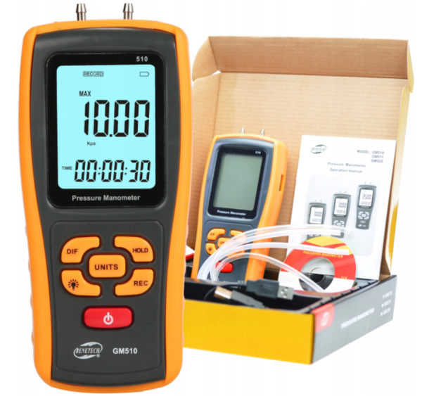 MANOMETR RÓZNICOWY GM510
