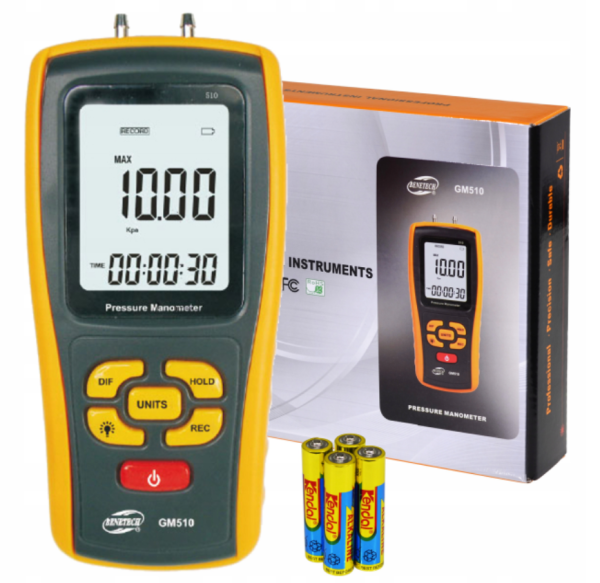 MANOMETR RÓZNICOWY GM510