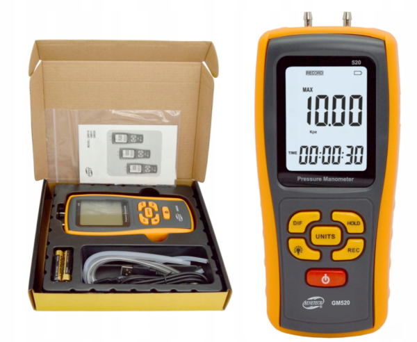 MANOMETR RÓZNICOWY GM520