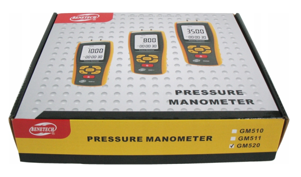 MANOMETR RÓZNICOWY GM520