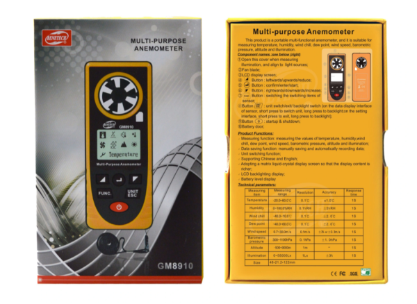 ANEMOMETR GM8910