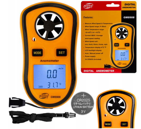 ANEMOMETR GM8908
