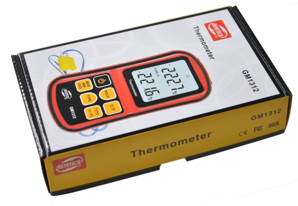 CYFROWY TERMOMETR 2x TERMOPARA GM1312