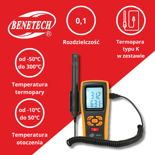 TERMOHIGROMETR GM1361
