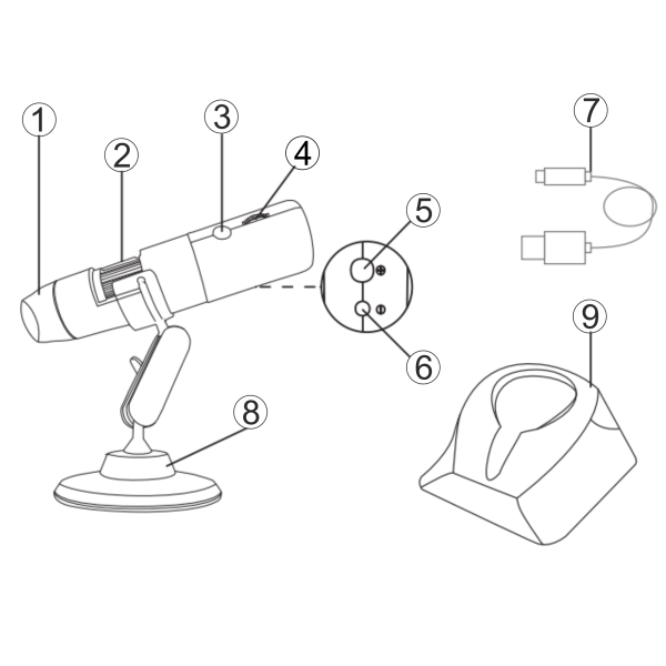 MIKROSKOP KOMPAKTOWY WiFi NM200