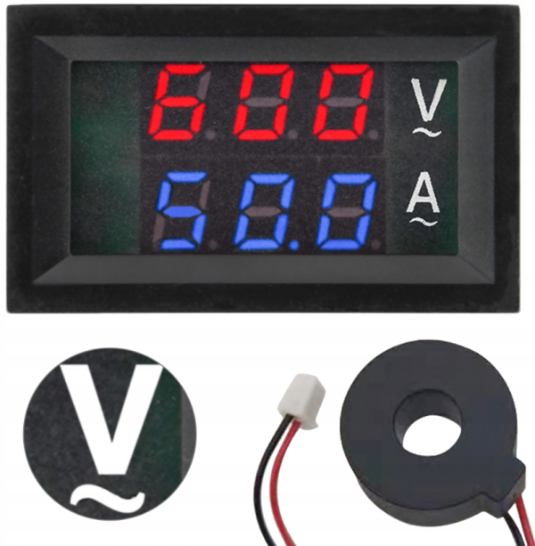 AMPEROMIERZ WOLTOMIERZ 600V 50A PRĄD ZMIENNY AC