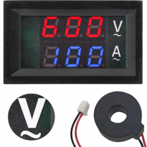 AMPEROMIERZ WOLTOMIERZ PRĄD ZMIENNY AC 100A 600V
