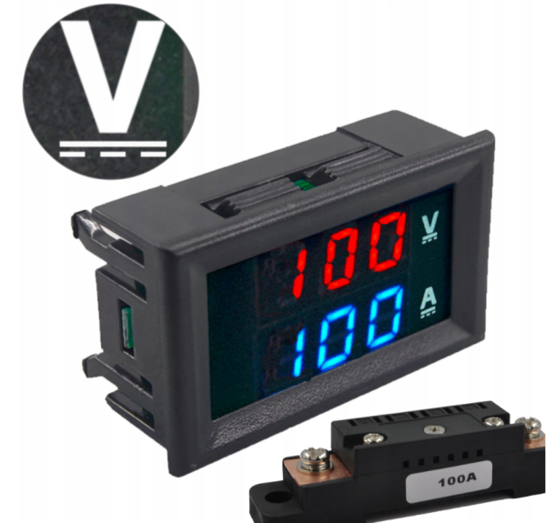 AMPEROMIERZ WOLTOMIERZ 100V 100A PRĄD STAŁY DC