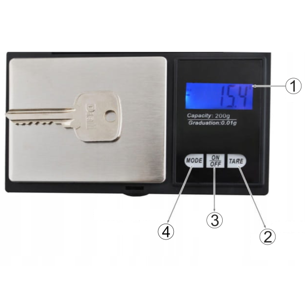 WAGA CYFROWA 500G TM8005