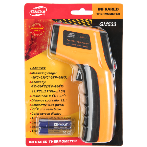 PIROMETR GM533 -50°C~530°C