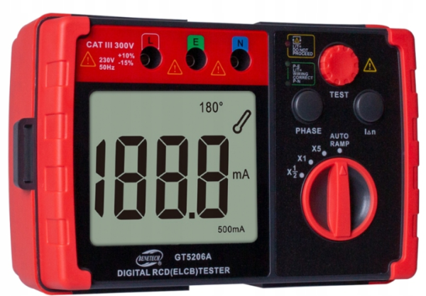 TESTER RÓŻNICOWO PRĄDOWYCH GT5206A