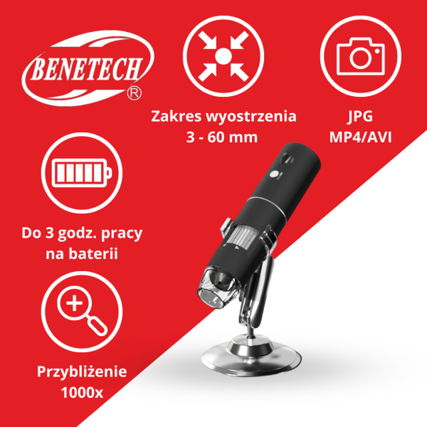 MIKROSKOP KOMPAKTOWY WiFi NM200