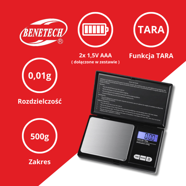 WAGA CYFROWA 500G TM8005