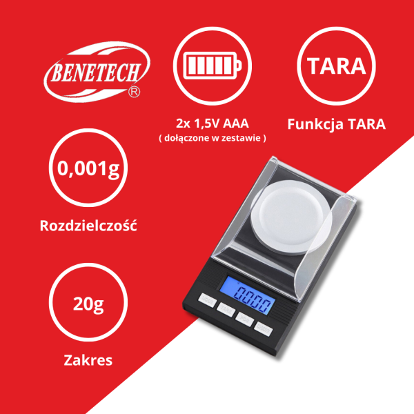 WAGA JUBILERSKA 0,001g TM8020