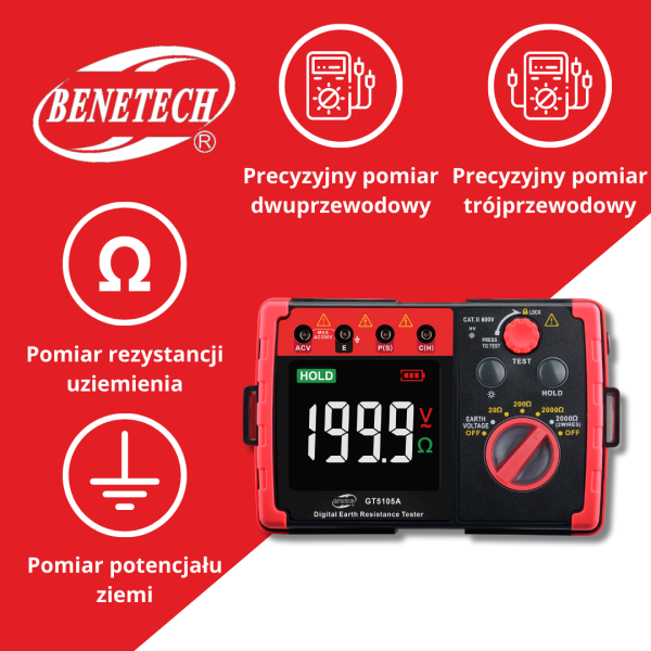MIERNIK REZYSTANCJI GT5105A
